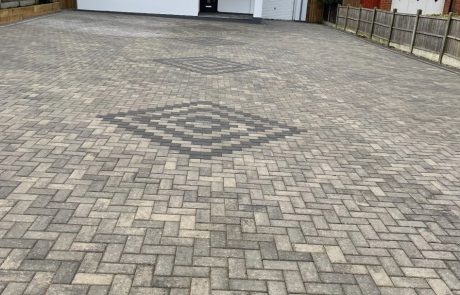 Resin & block driveway