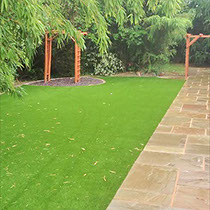 Garden lawn finish
